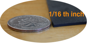 EPDM is just over an 1/16th of an inch thick. This makes the rubber roof membrane susceptible to harmful UV rays. EPDM is just over an 1/16th of an inch thick. This makes the rubber roof membrane susceptible to harmful UV rays.